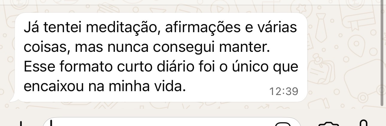 Depoimento 6 de aluno do Despertar Diário
